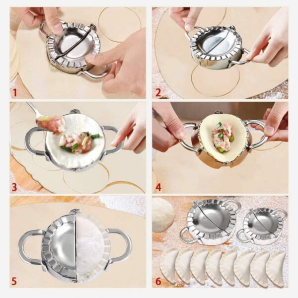 Big Momos Maker Big Size stainles Steel Dumpling Maker Momos - Image 2