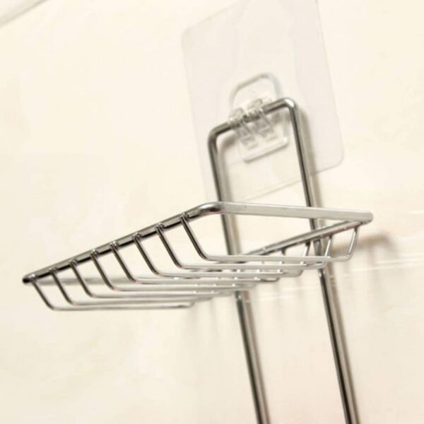 Wall mounted double layer soap dish holder - Image 3