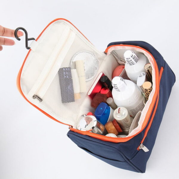 Fabric toiletry cosmetic bag