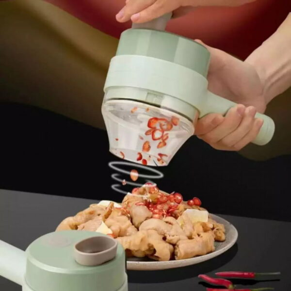 4 in 1 kitchen electric vegetable cutter - Image 2