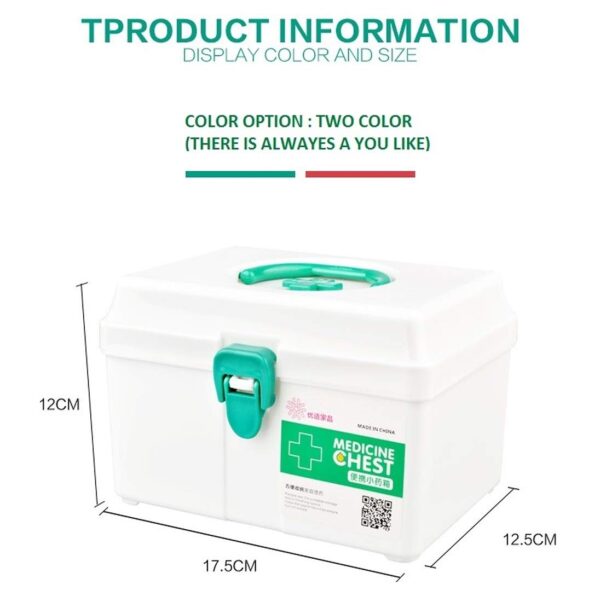 Small medical kit box First Aid Kit Plastic - Image 4