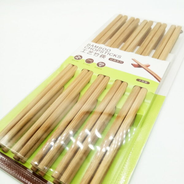 Natural wooden reusable chopsticks - Image 4