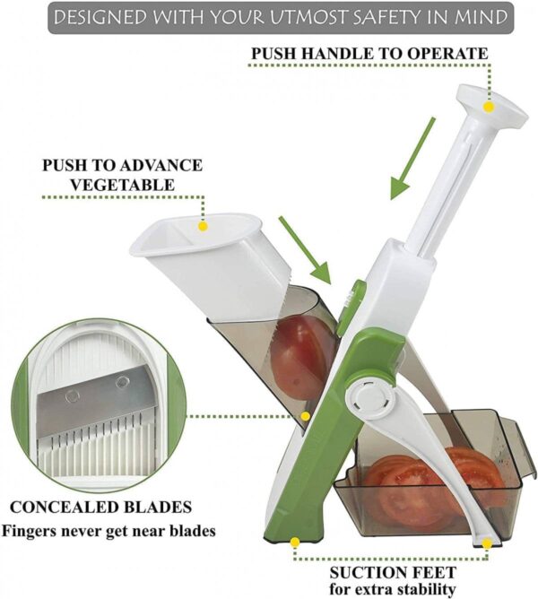 5 in 1 mandoline vegetables slicer - Image 4