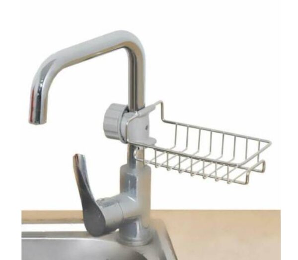Faucet rack stainless steel metal storage racks adjustable - Image 2