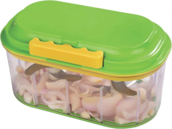 Twin Chopper : Manual Food Chopper: Compact & Powerful Hand Held Vegetable Chopper - Image 2