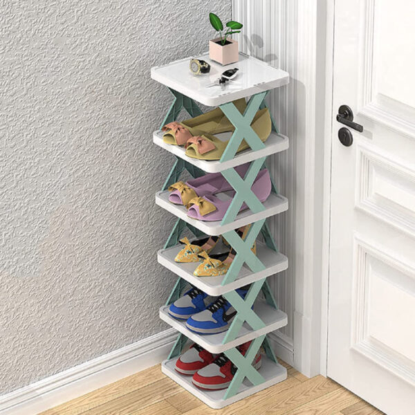 6 layer foldable shoe rack - Image 4