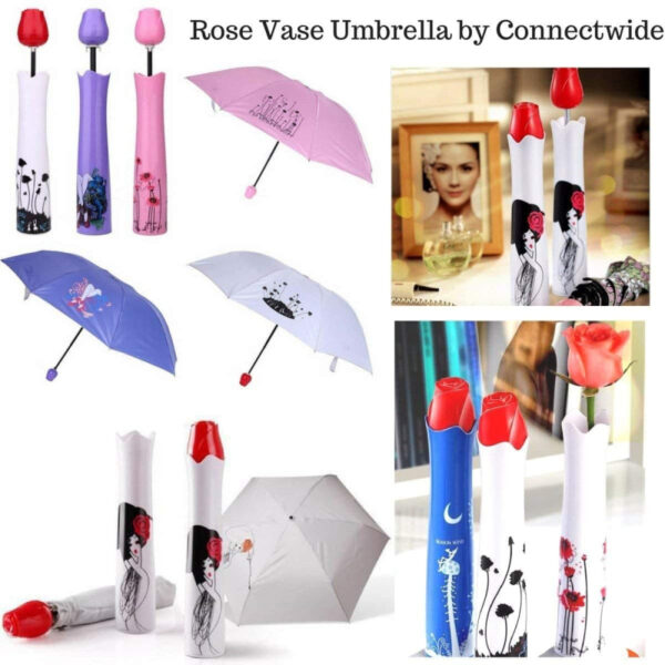Rose compact umbrella - Image 3