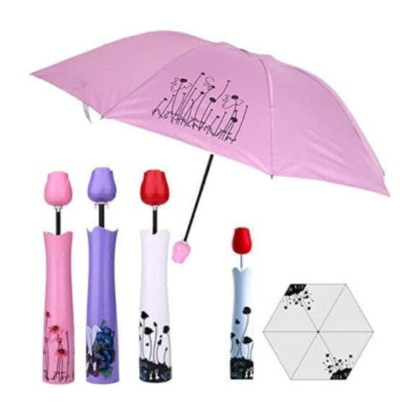 Rose compact umbrella - Image 2