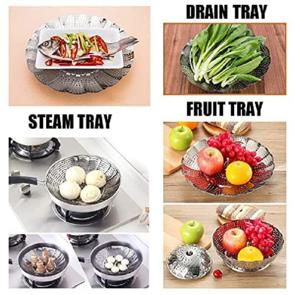 Vegetable Steamer basket big 16.5 cm - Image 3