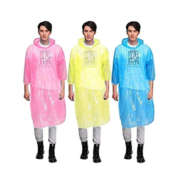 Waterproof Raincoat Disposable pack of 3 - Image 5