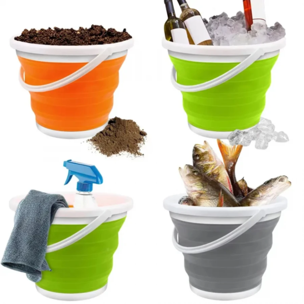 Silicone Folding Bucket (5 liter) - Image 2