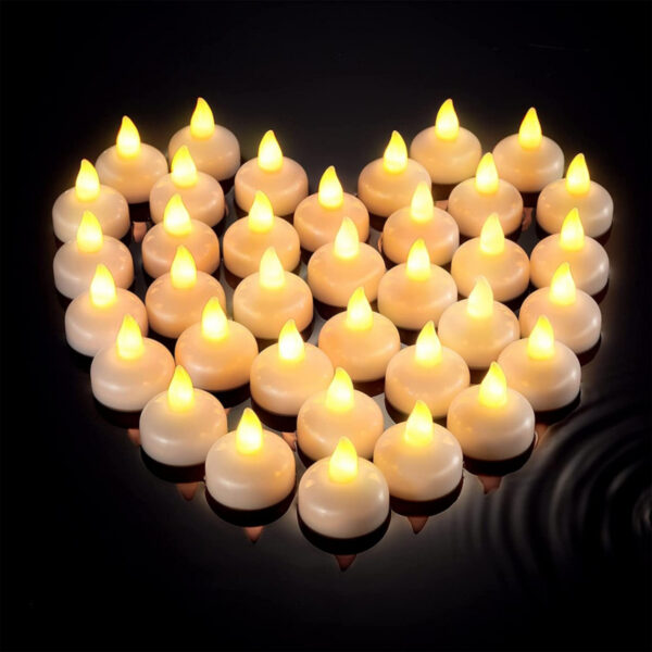 waterproof flameless floating led candle light
